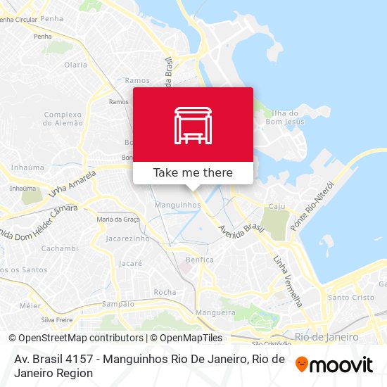 Av. Brasil 4157 - Manguinhos Rio De Janeiro map