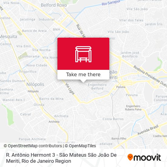 Mapa R. Antônio Hermont 3 - São Mateus São João De Meriti