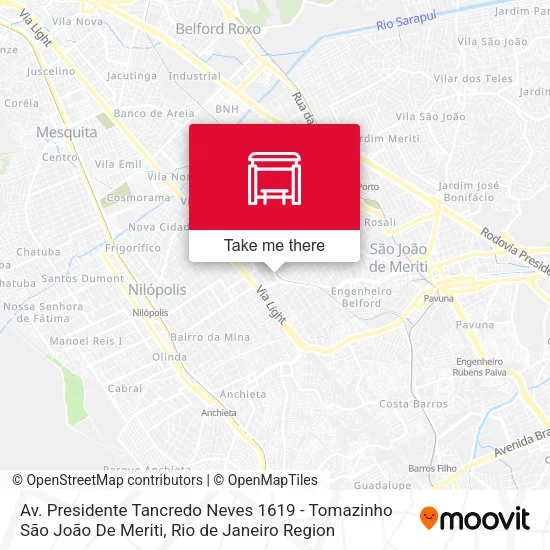 Av. Presidente Tancredo Neves 1619 - Tomazinho São João De Meriti map