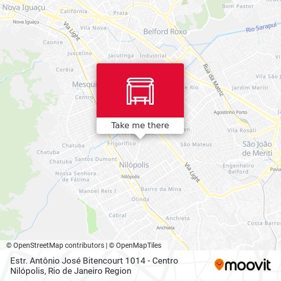 Estr. Antônio José Bitencourt 1014 - Centro Nilópolis map