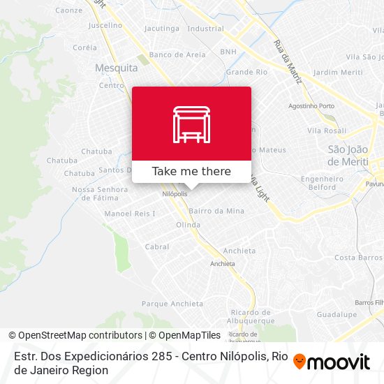 Estr. Dos Expedicionários 285 - Centro Nilópolis map