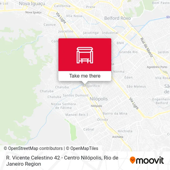 R. Vicente Celestino 42 - Centro Nilópolis map