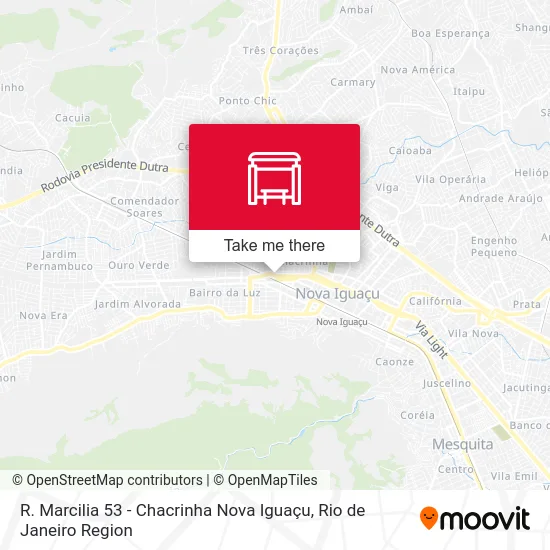 R. Marcilia 53 - Chacrinha Nova Iguaçu map