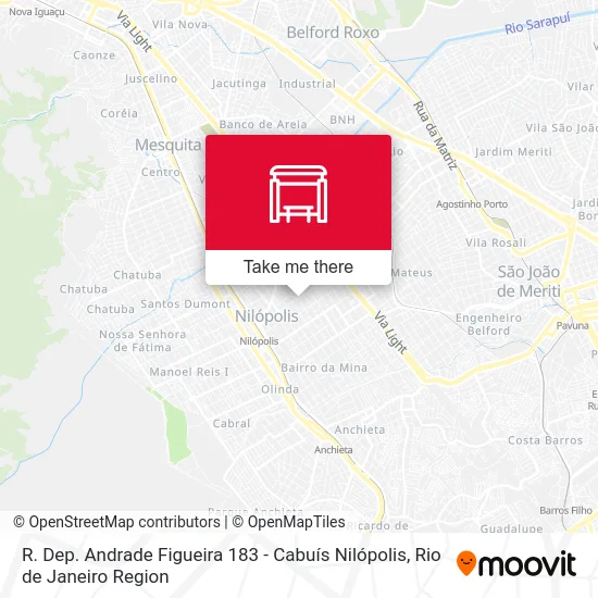 R. Dep. Andrade Figueira 183 - Cabuís Nilópolis map