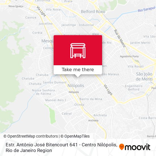 Estr. Antônio José Bitencourt 641 - Centro Nilópolis map
