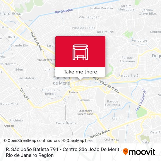 R. São João Batista 791 - Centro São João De Meriti map