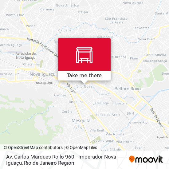 Mapa Av. Carlos Marques Rollo 960 - Imperador Nova Iguaçu