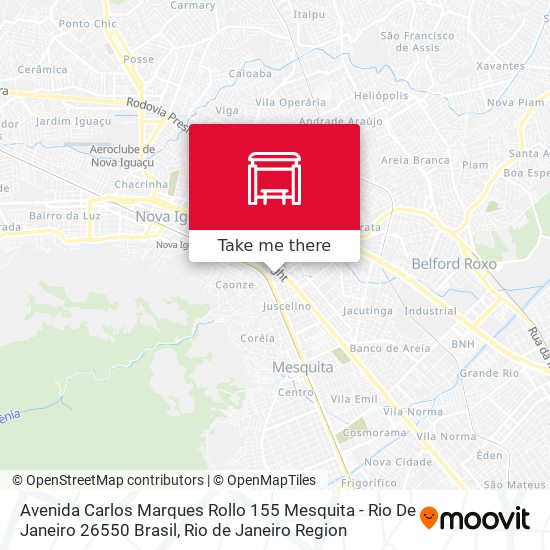 Mapa Avenida Carlos Marques Rollo 155 Mesquita - Rio De Janeiro 26550 Brasil