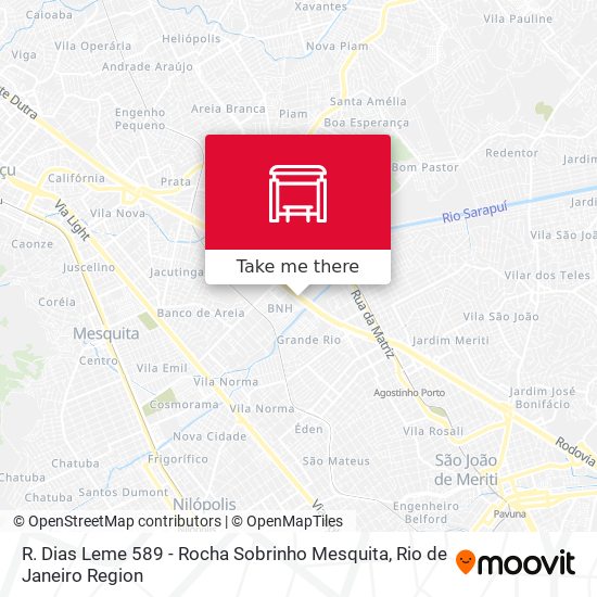 Mapa R. Dias Leme 589 - Rocha Sobrinho Mesquita