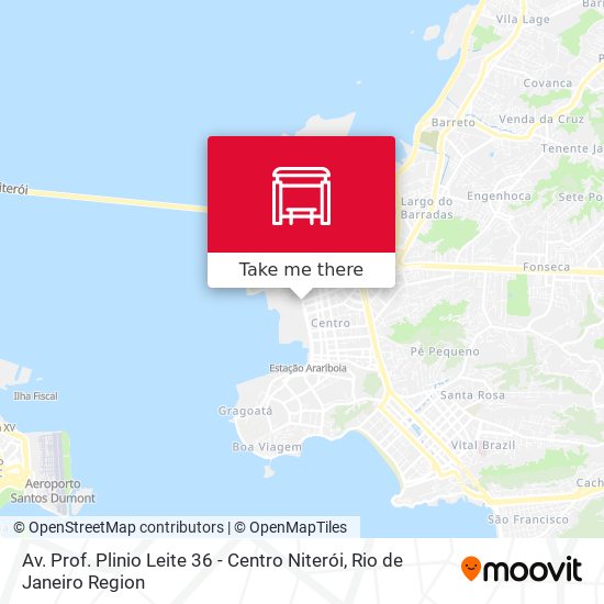 Mapa Av. Prof. Plinio Leite 36 - Centro Niterói