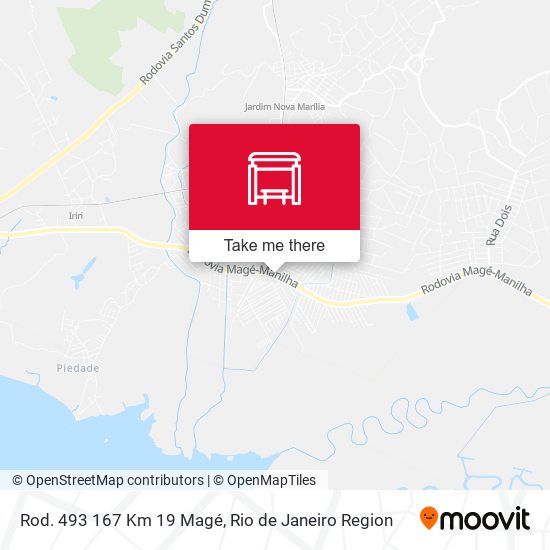 Rod. 493 167 Km 19 Magé map