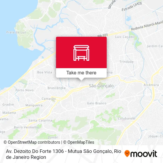 Av. Dezoito Do Forte 1306 - Mutua São Gonçalo map