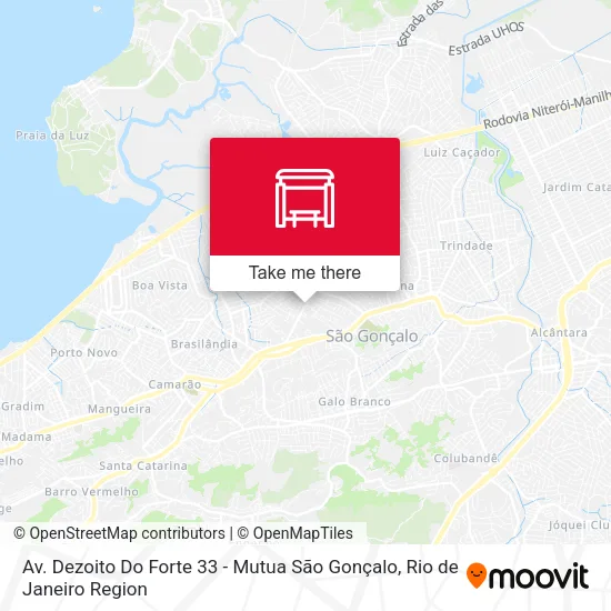Av. Dezoito Do Forte 33 - Mutua São Gonçalo map
