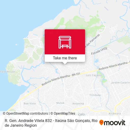 R. Gen. Andrade Vilela 832 - Itaúna São Gonçalo map