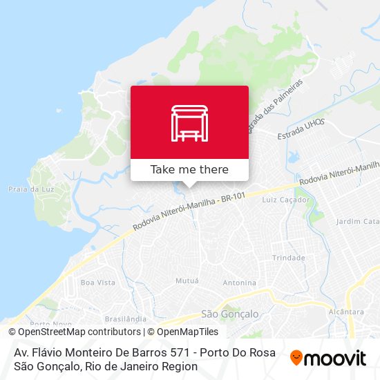 Mapa Av. Flávio Monteiro De Barros 571 - Porto Do Rosa São Gonçalo
