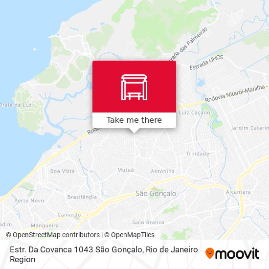 Estr. Da Covanca 1043 São Gonçalo map