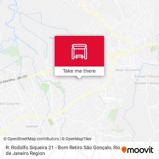 R. Rodolfo Siqueira 21 - Bom Retiro São Gonçalo map