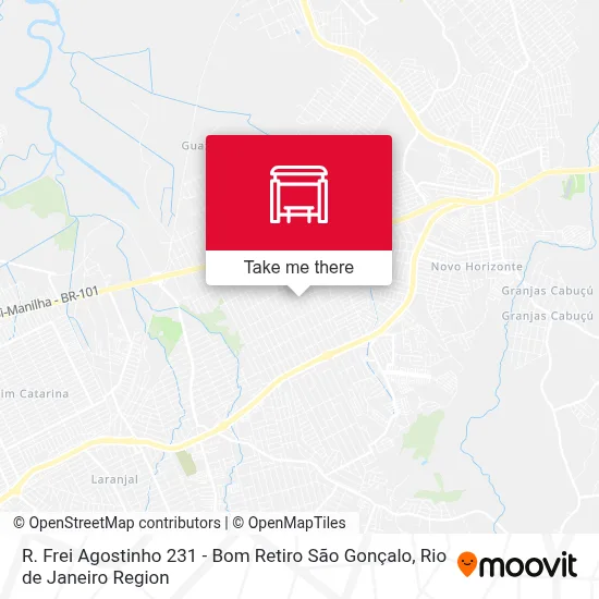 R. Frei Agostinho 231 - Bom Retiro São Gonçalo map