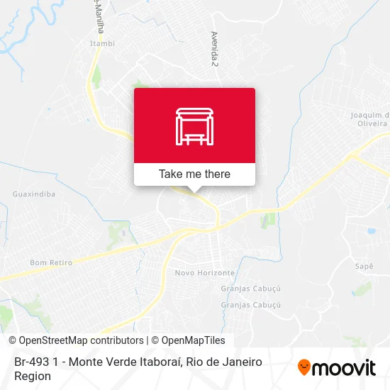 Br-493 1 - Monte Verde Itaboraí map