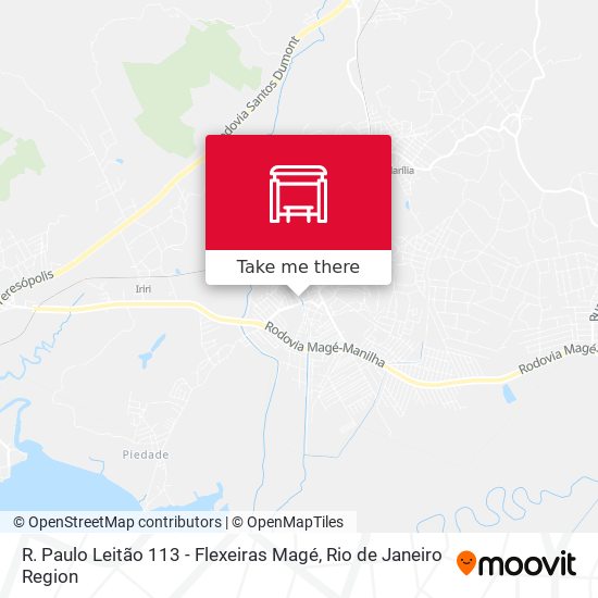 Mapa R. Paulo Leitão 113 - Flexeiras Magé