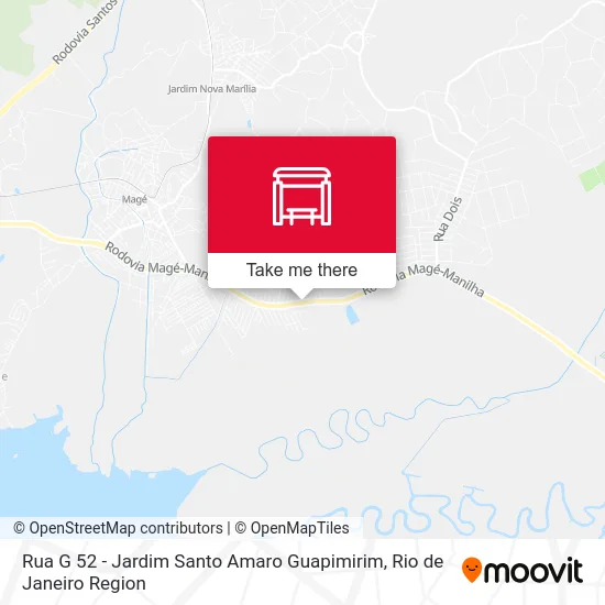 Rua G 52 - Jardim Santo Amaro Guapimirim map