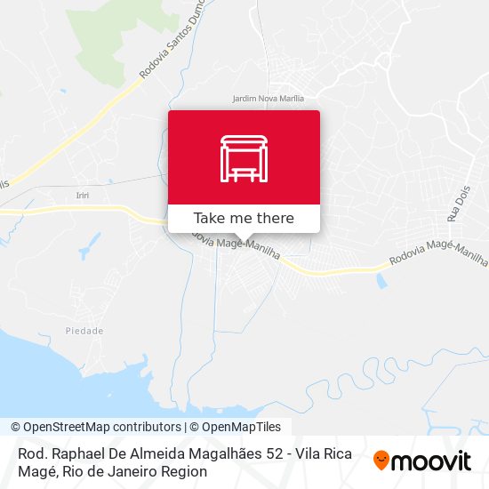 Rod. Raphael De Almeida Magalhães 52 - Vila Rica Magé map