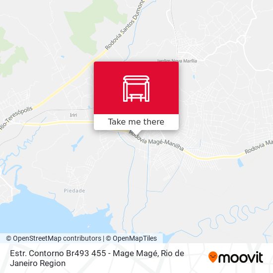 Estr. Contorno Br493 455 - Mage Magé map