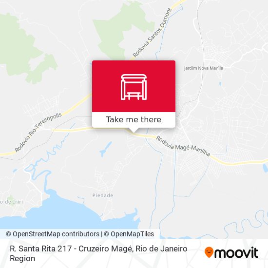 R. Santa Rita 217 - Cruzeiro Magé map
