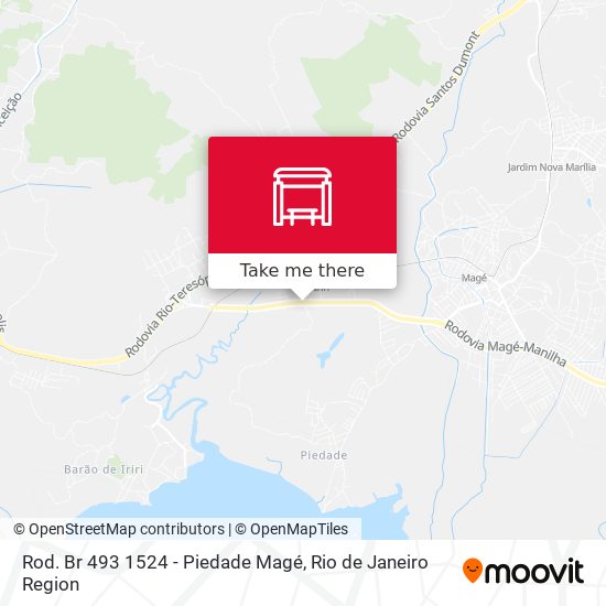 Rod. Br 493 1524 - Piedade Magé map