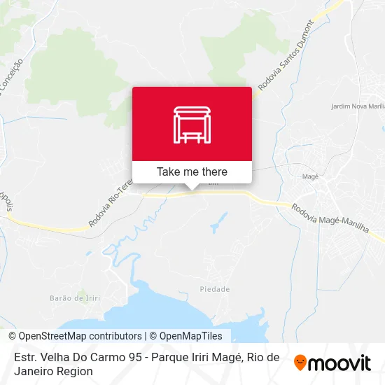 Estr. Velha Do Carmo 95 - Parque Iriri Magé map