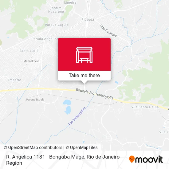 R. Angelica 1181 - Bongaba Magé map