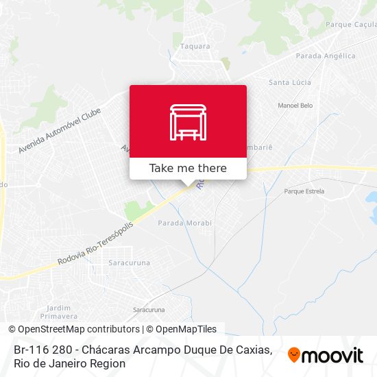 Br-116 280 - Chácaras Arcampo Duque De Caxias map