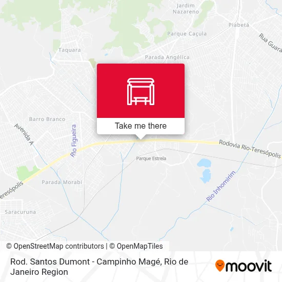 Rod. Santos Dumont - Campinho Magé map