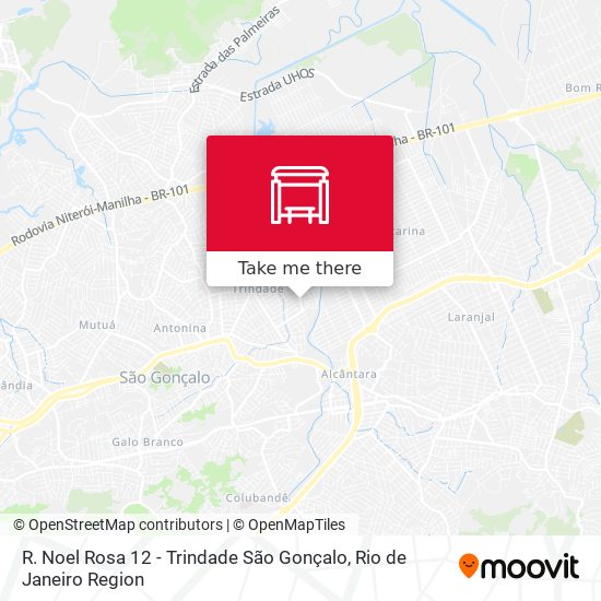 R. Noel Rosa 12 - Trindade São Gonçalo map