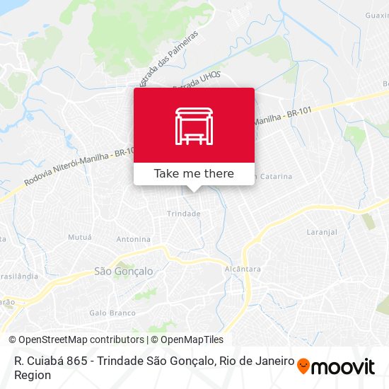 R. Cuiabá 865 - Trindade São Gonçalo map