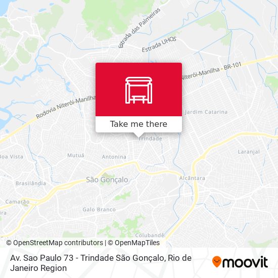 Av. Sao Paulo 73 - Trindade São Gonçalo map