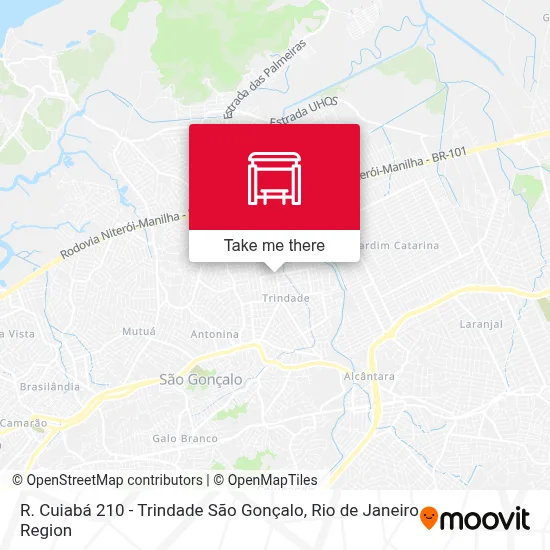 R. Cuiabá 210 - Trindade São Gonçalo map