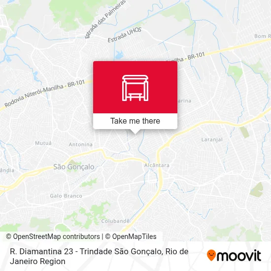 R. Diamantina 23 - Trindade São Gonçalo map