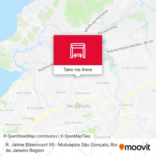 R. Jaime Bitencourt 95 - Mutuapira São Gonçalo map