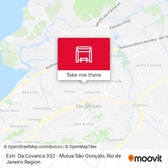 Estr. Da Covanca 332 - Mutua São Gonçalo map