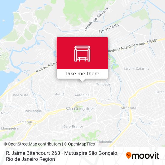 R. Jaime Bitencourt 263 - Mutuapira São Gonçalo map