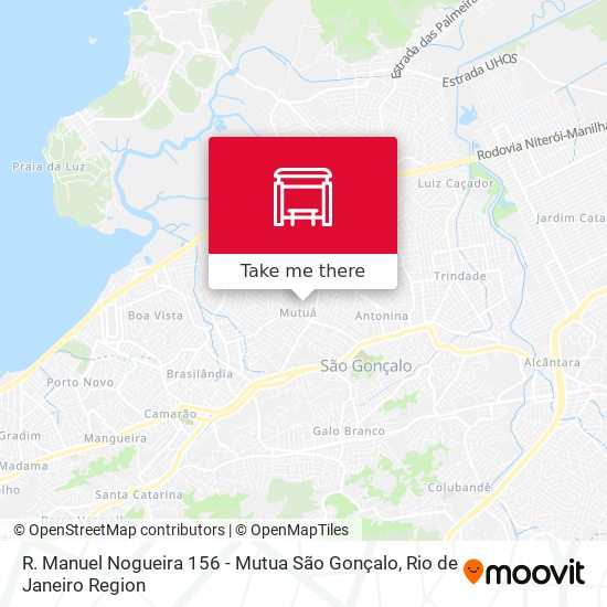 R. Manuel Nogueira 156 - Mutua São Gonçalo map
