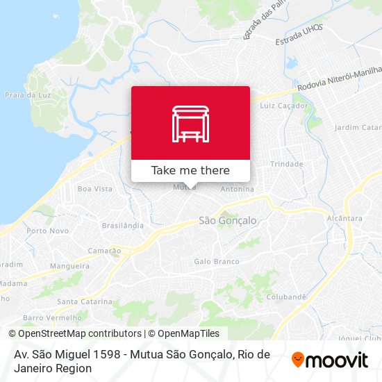 Av. São Miguel 1598 - Mutua São Gonçalo map