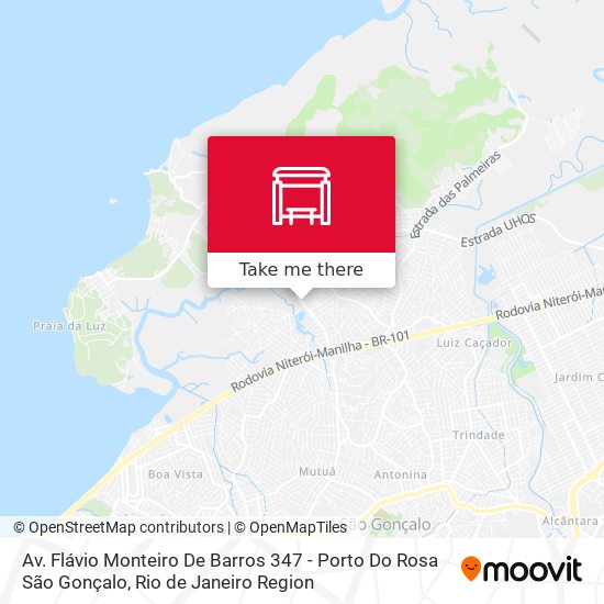 Mapa Av. Flávio Monteiro De Barros 347 - Porto Do Rosa São Gonçalo