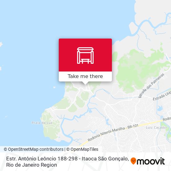 Estr. Antônio Leôncio 188-298 - Itaoca São Gonçalo map