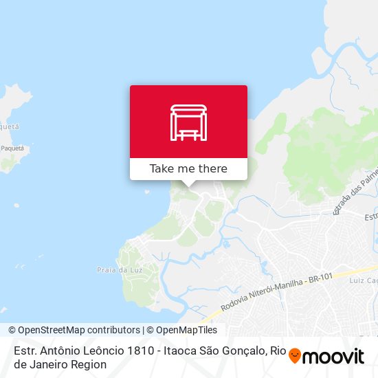 Estr. Antônio Leôncio 1810 - Itaoca São Gonçalo map