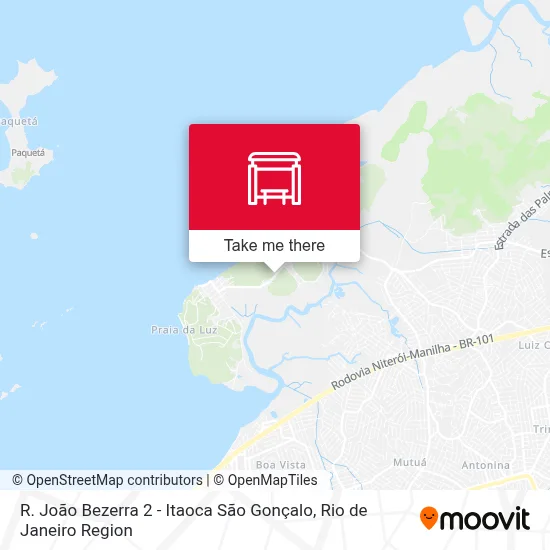 R. João Bezerra 2 - Itaoca São Gonçalo map