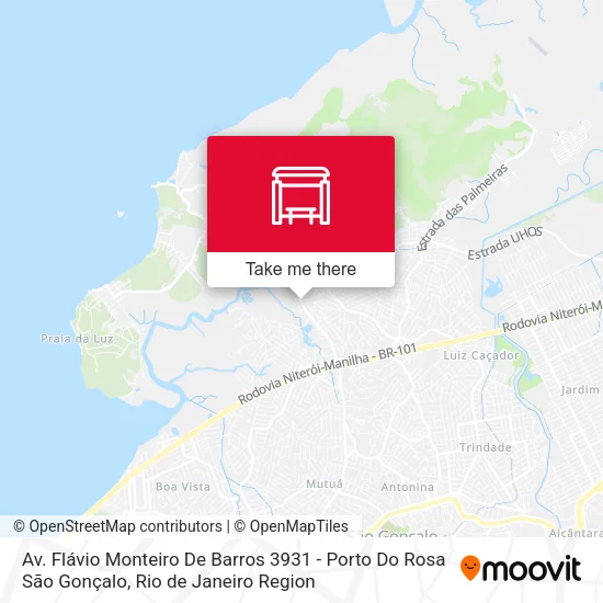 Av. Flávio Monteiro De Barros 3931 - Porto Do Rosa São Gonçalo map