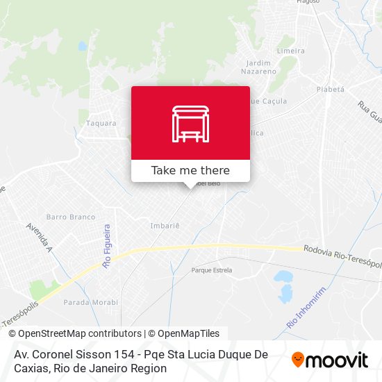 Mapa Av. Coronel Sisson 154 - Pqe Sta Lucia Duque De Caxias