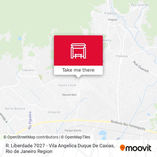 R. Liberdade 7027 - Vila Angelica Duque De Caxias map